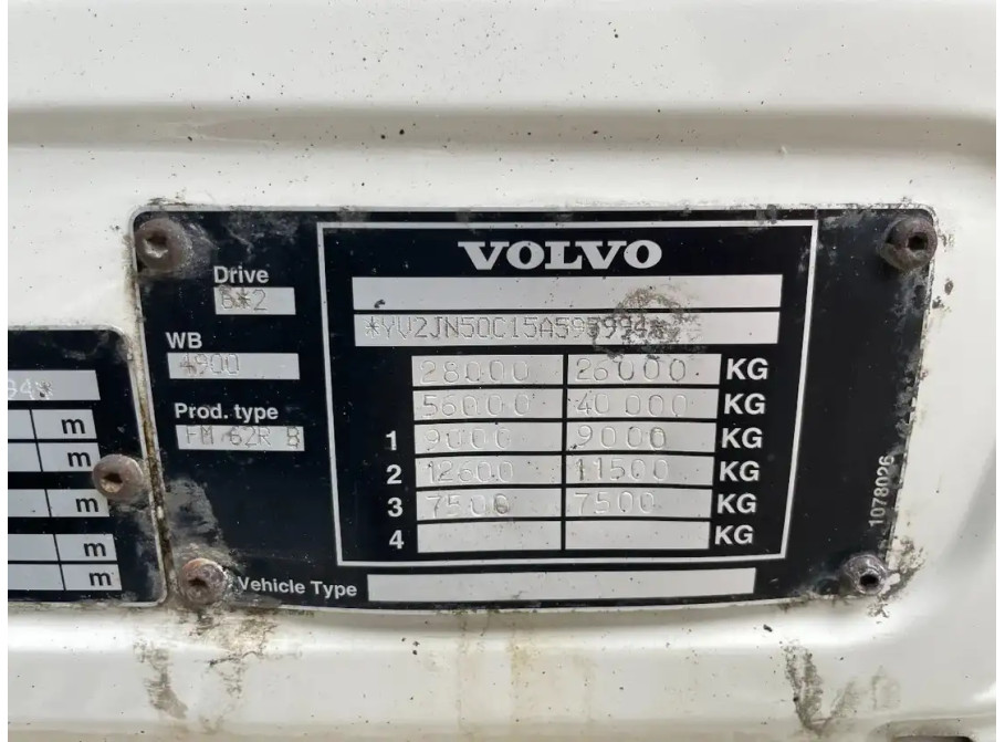 Volvo FM 12 380 6x2 PALFINGER PK16502 7x EXTENTABLE!